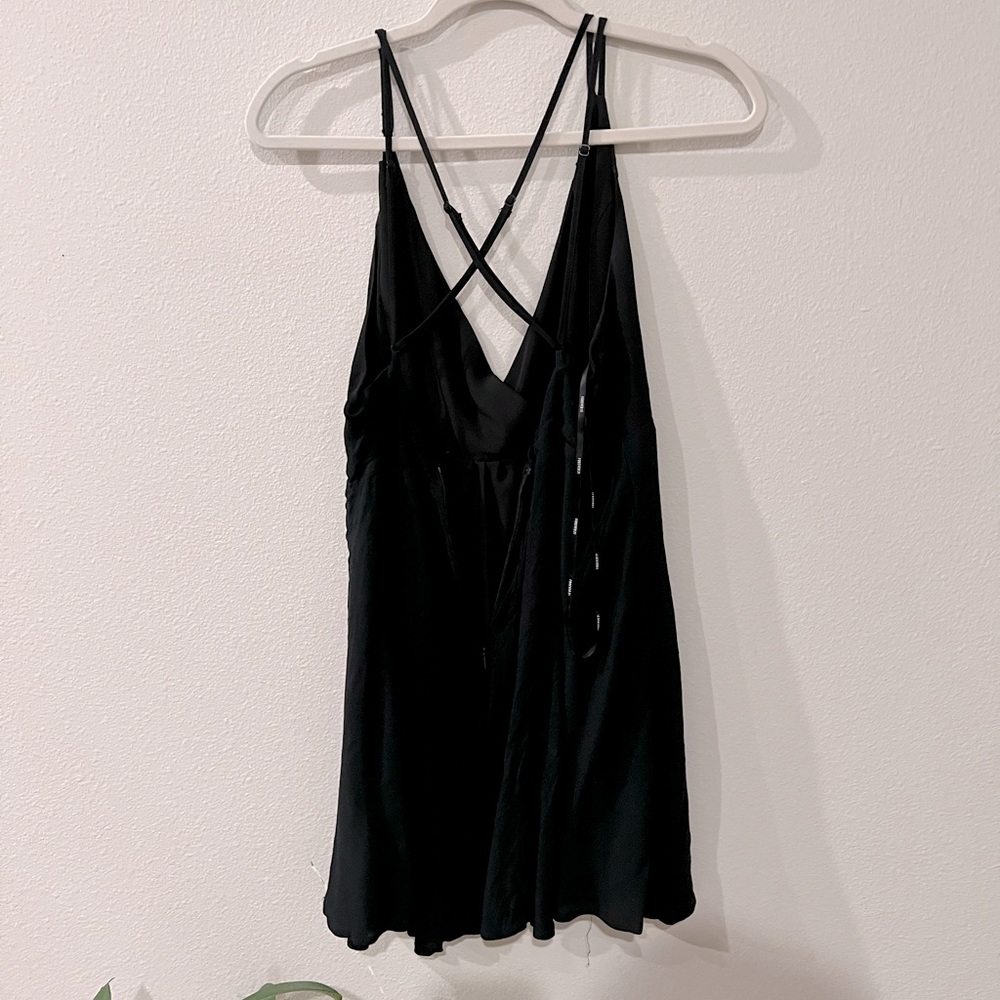 Black mini dress